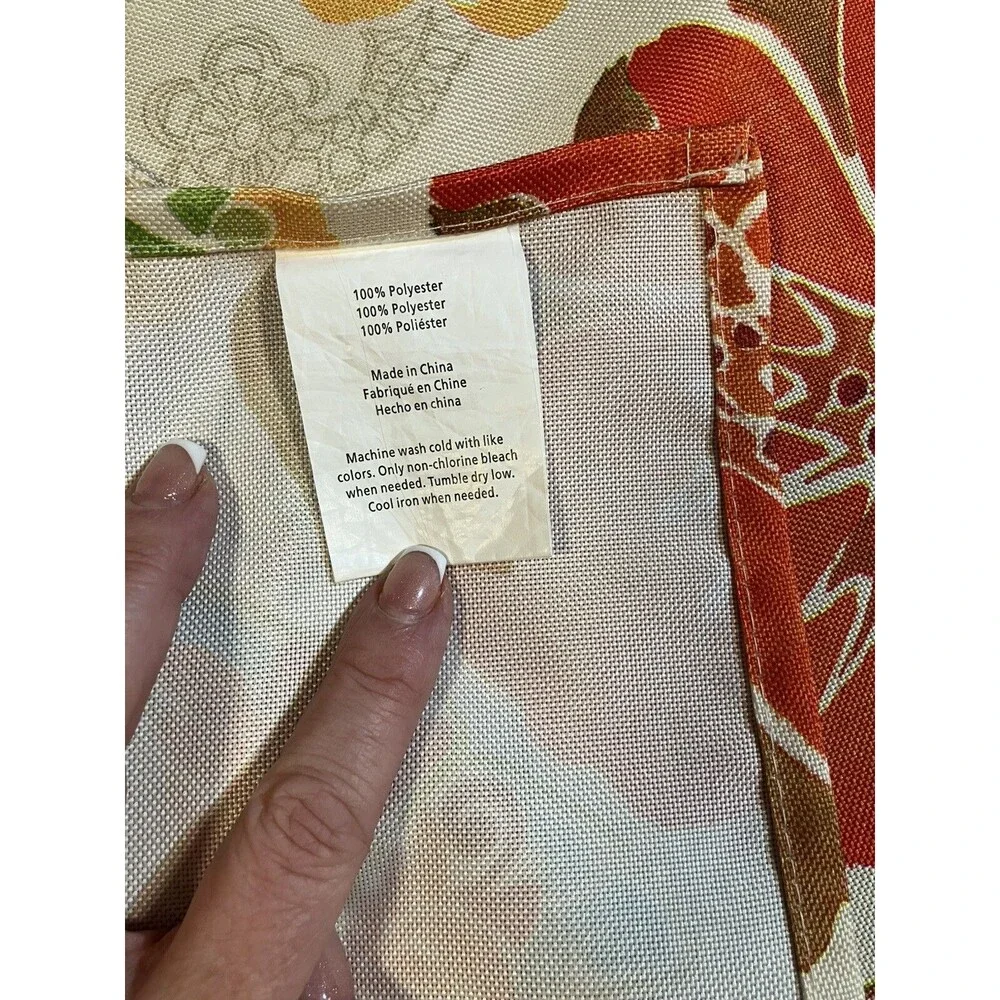 Garden Floral Fabric Tablecloth 60